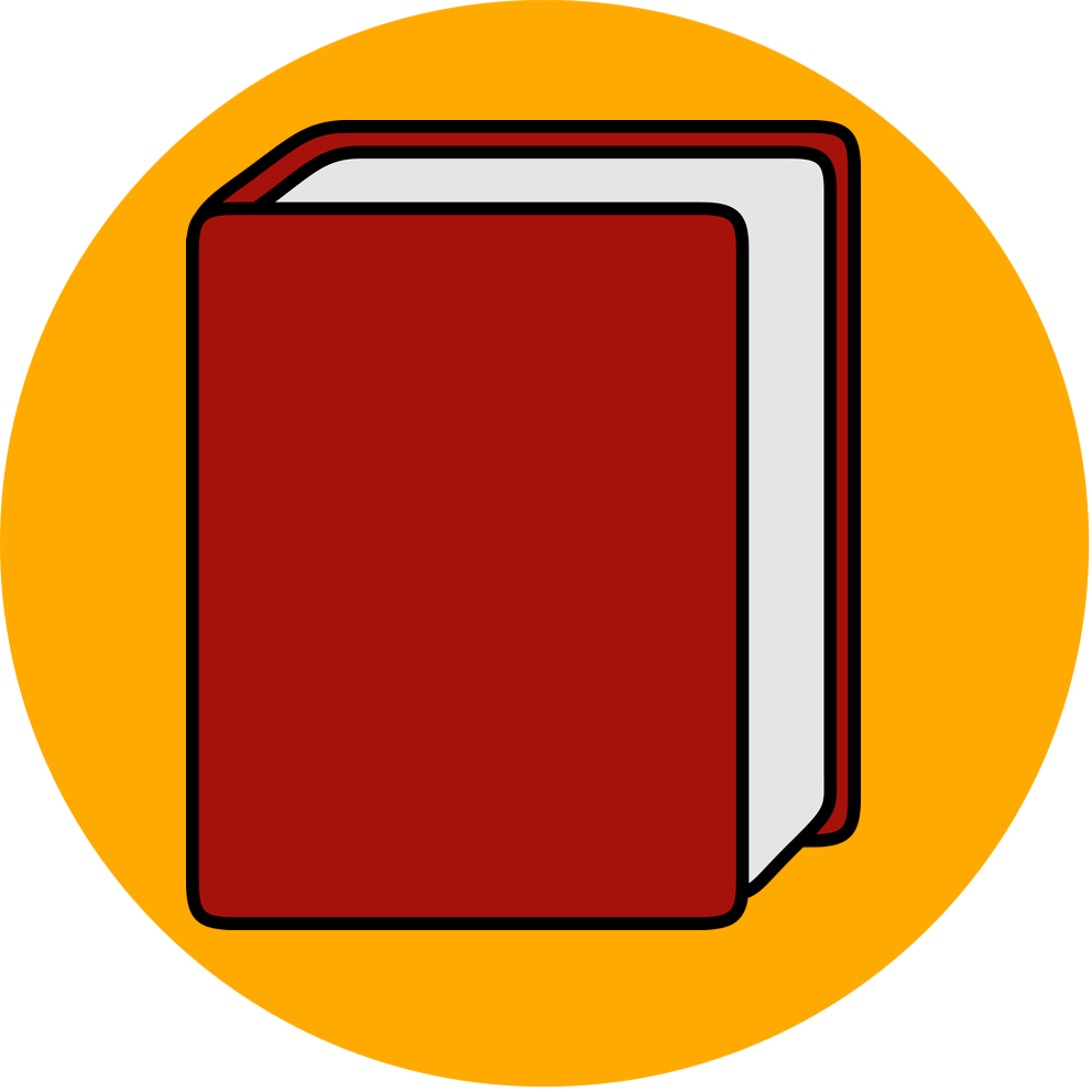 dessin d'un livre rouge