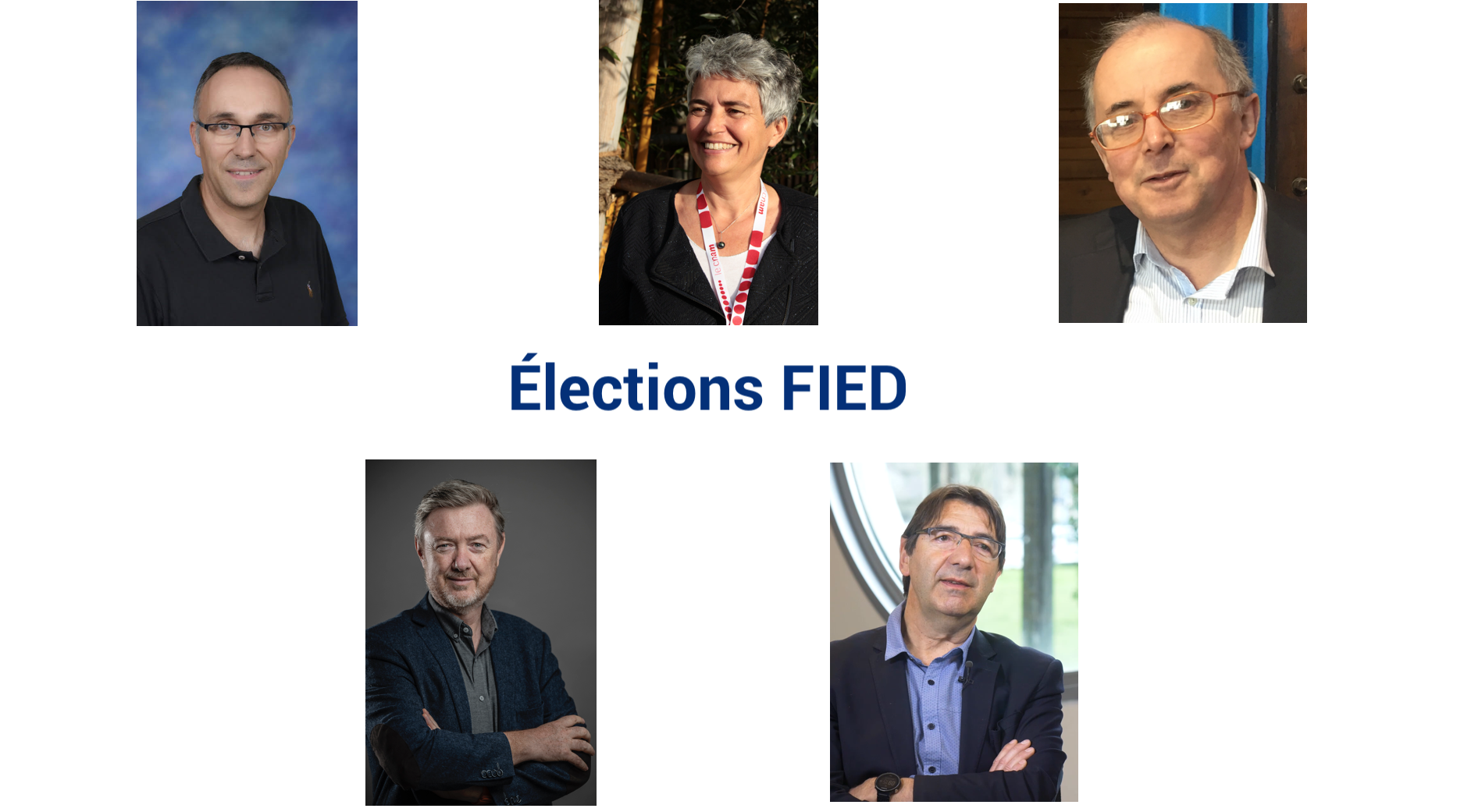 Photo des nouveaux membres du CA et du président et su secrétaire général